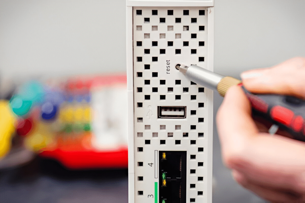 how to reset router