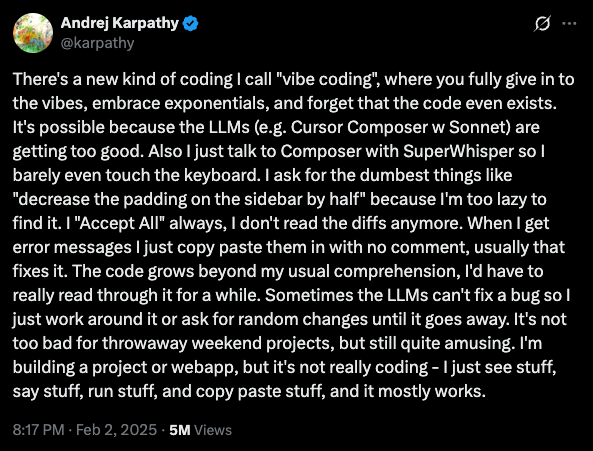 vibe coding